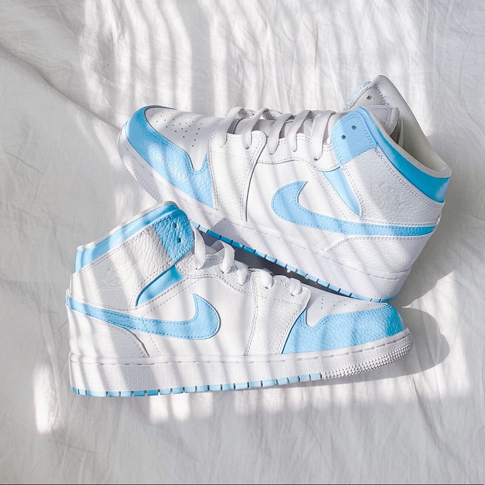 Nike custom air jordan 1 mid sneakers - Picture 4 of 4